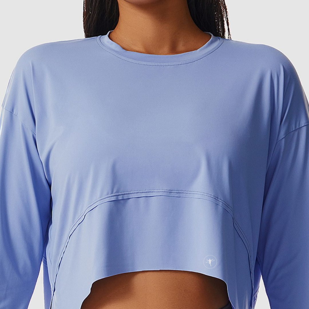 Cropped long sleeve tee