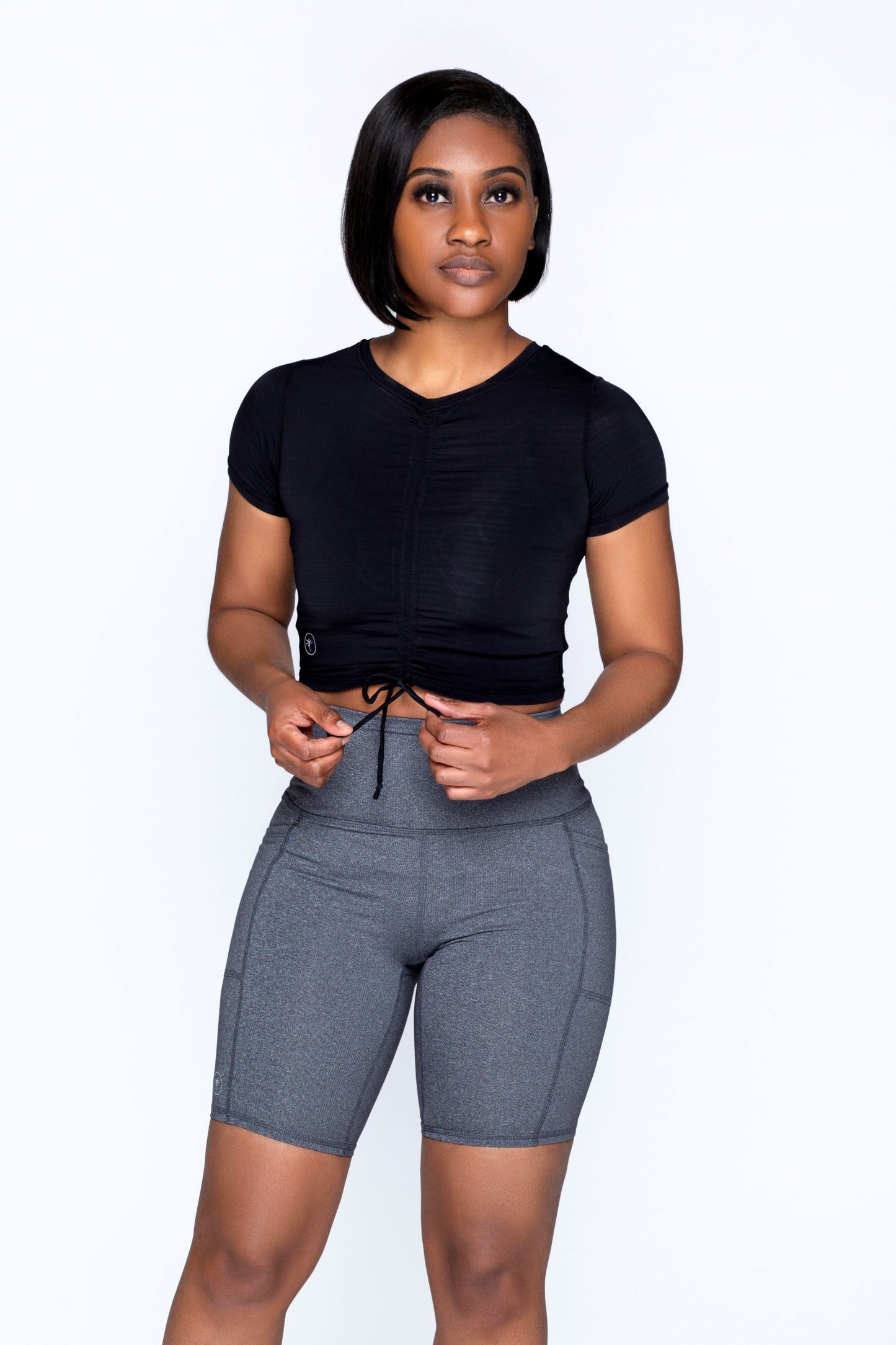 Ruched Athletic Cropped Tee