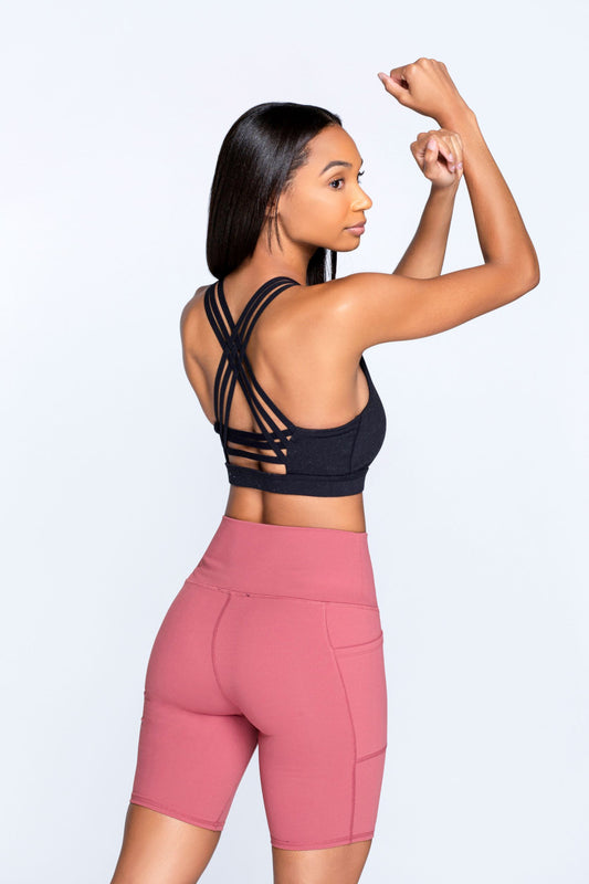 Criss Cross Strap Sports Bra