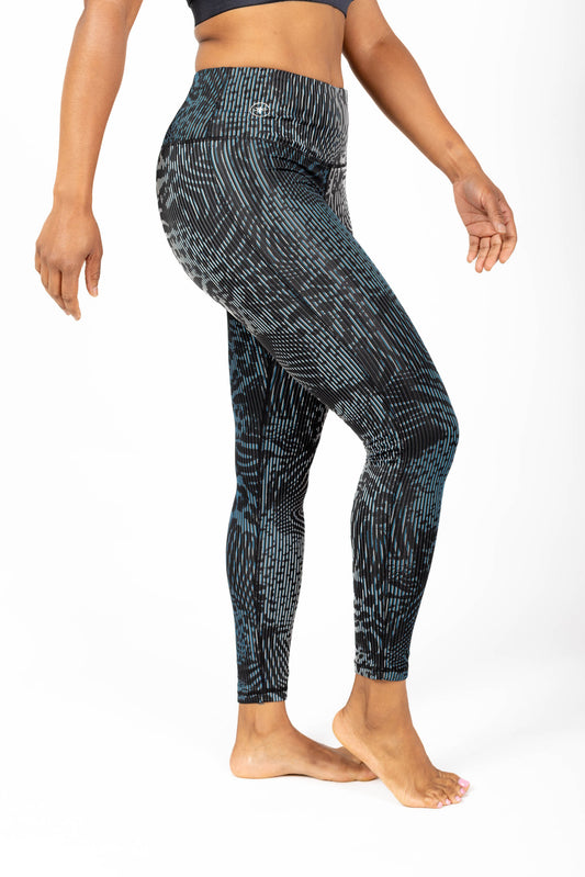 Textured Safari High-Waisted Leggings