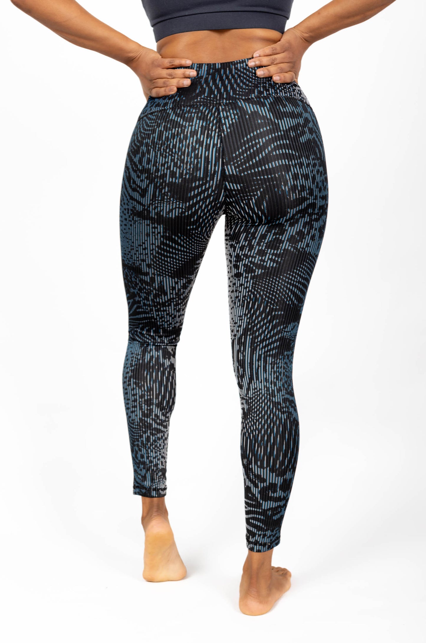 Textured Safari High-Waisted Leggings